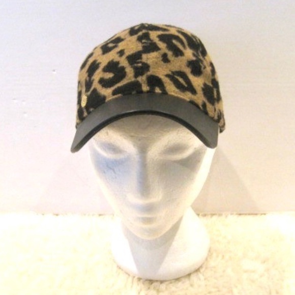 Vince Camuto Leopard Baseball Cap - Picture 1 of 9